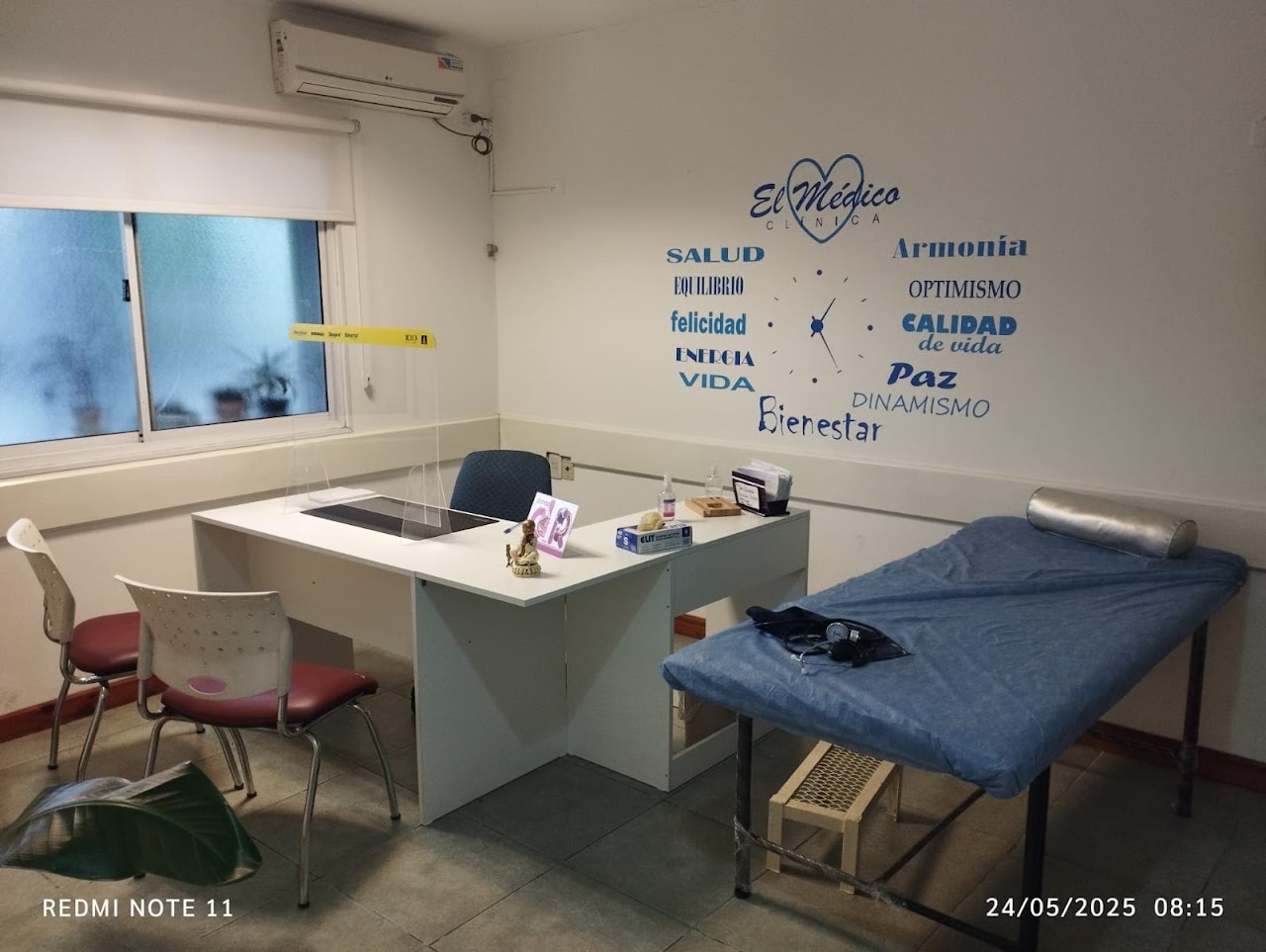 Sala de espera de la clínica